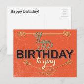  Verjaardag Kaart #6 (Voorkant / Achterkant)