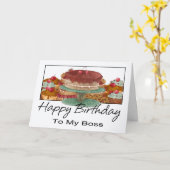 Verjaardag Kaart - Aan mijn baas - Business Birthd (Gele Bloem)