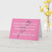 VERJAARDAG KAART ART&DESIGN STIJL (Gele Bloem)