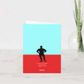 Verjaardag Kaart Bodybuilder Stripe (Achterkant)