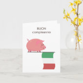 Verjaardag Kaart – Buon compleanno (Gele Bloem)