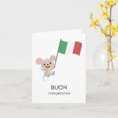 Verjaardag Kaart – Buon compleanno (Gele Bloem)