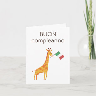 Verjaardag Kaart – Buon compleanno