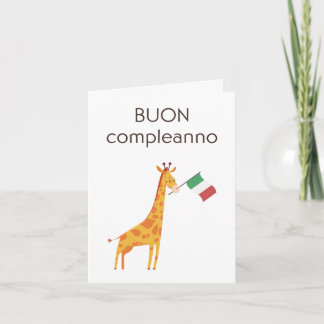 Verjaardag Kaart – Buon compleanno