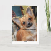 Verjaardag Kaart | Chihuahua Puppy Chi Dylan (Achterkant)