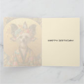  Verjaardag Kaart - Chinese Crested Dog (Binnen)