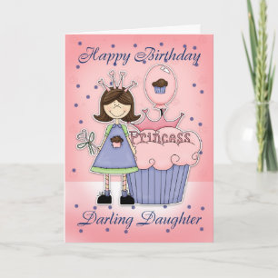 Verjaardag Kaart - Cupcake Princess