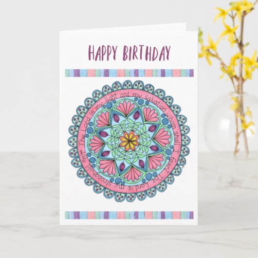 Verjaardag Kaart Dag 1 (Gele Bloem)