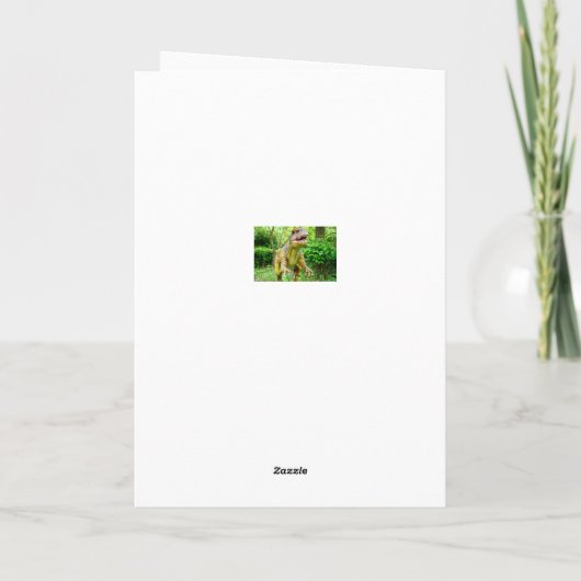 Verjaardag Kaart Dinosaurus (Achterkant)