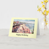 Verjaardag Kaart - Douglas, eiland Man (Gele Bloem)