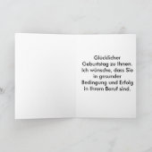 Verjaardag Kaart - Duitse vertaling (Binnen)