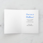 Verjaardag Kaart - een op een miljoen (Binnen)