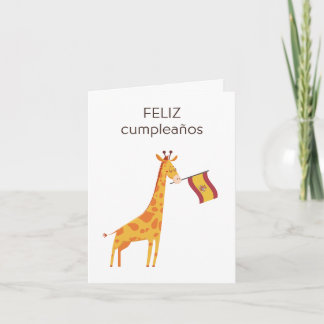 Verjaardag Kaart – Feliz cumpleaños