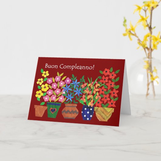 Verjaardag Kaart - Flower Power! (Gele Bloem)