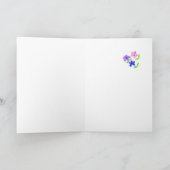 Verjaardag Kaart - Flower Power (Binnen)