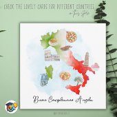 Verjaardag Kaart Gelukkige Verjaardag Italië wenst