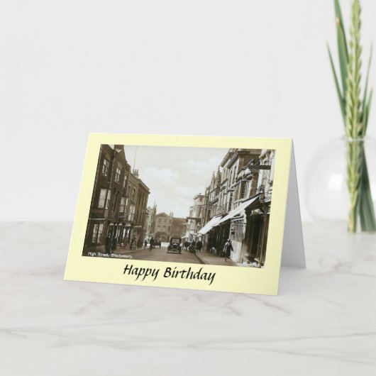 Verjaardag Kaart - Glastonbury, Somerset (Voorkant)