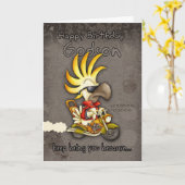 Verjaardag Kaart - Godson Verjaardag Kaart - Cocka (Gele Bloem)