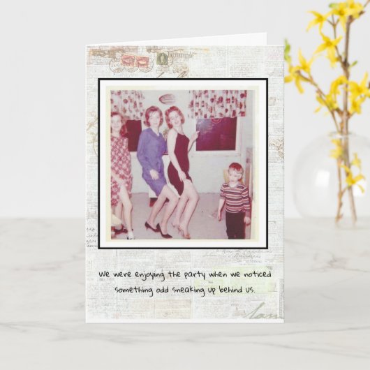 Verjaardag Kaart Grappig (Gele Bloem)