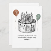 Verjaardag Kaart Grappige verjaardagskaart voor op (Voorkant / Achterkant)