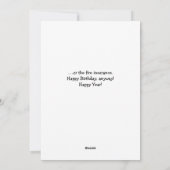 Verjaardag Kaart Grappige verjaardagskaart voor op (Achterkant)