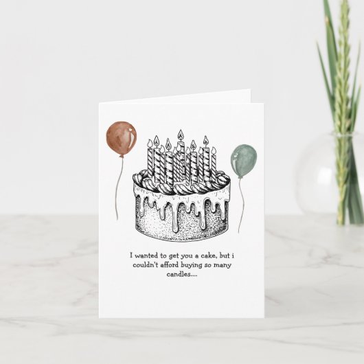 Verjaardag Kaart Grappige verjaardagskaart voor op (Voorkant)