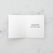 Verjaardag Kaart – Grattis på födelsedagen (Binnen)