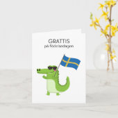 Verjaardag Kaart – Grattis på födelsedagen (Gele Bloem)