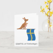 Verjaardag Kaart – Grattis på födelsedagen (Gele Bloem)