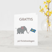 Verjaardag Kaart – Grattis på födelsedagen (Gele Bloem)