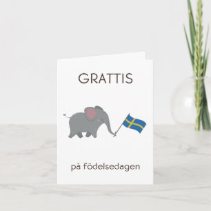 Verjaardag Kaart – Grattis på födelsedagen