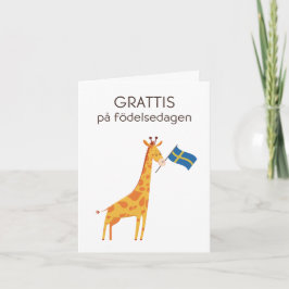 Verjaardag Kaart – Grattis på födelsedagen