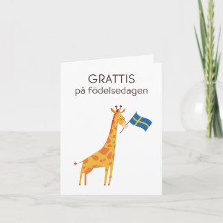 Verjaardag Kaart – Grattis på födelsedagen