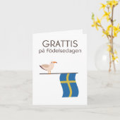 Verjaardag Kaart – Grattis på födelsedagen (Gele Bloem)