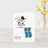 Verjaardag Kaart – Grattis på födelsedagen (Gele Bloem)