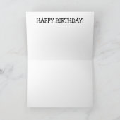 Verjaardag Kaart: Grey Cat wenst een fijne verjaar Kaart (Binnen)