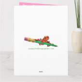 Verjaardag Kaart Grote Vain Gorilla ontwerp. (Achterkant)