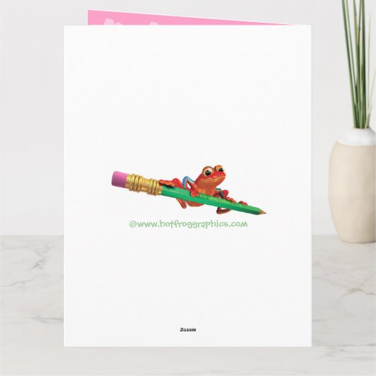 Verjaardag Kaart Grote Vain Gorilla ontwerp. (Achterkant)