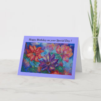 Verjaardag Kaart, Happy Birthday op uw speciale da Kaart