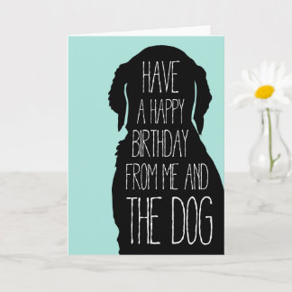 Verjaardag Kaart Happy Birthday van mij en de hond