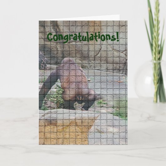 Verjaardag Kaart humoristisch, "Slecht gemanierde (Voorkant)