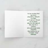 Verjaardag Kaart humoristisch, "Slecht gemanierde (Binnen)