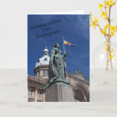 Verjaardag Kaart in Birmingham (Gele Bloem)