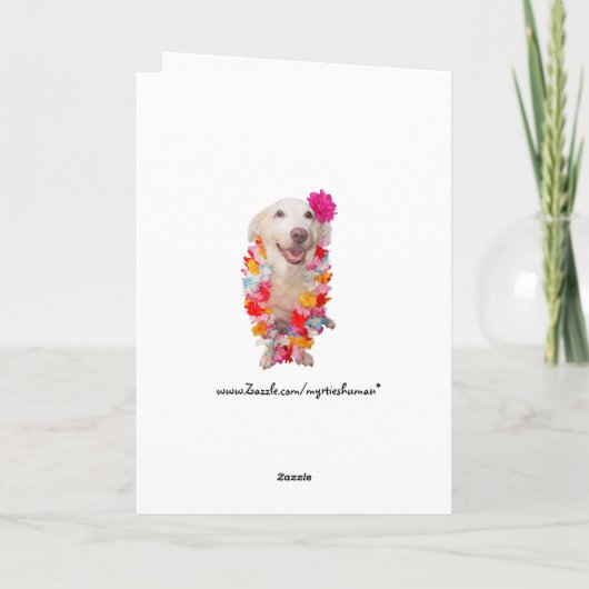  Verjaardag Kaart in Hawaiian (Achterkant)