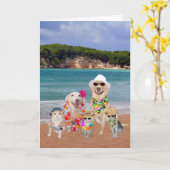  Verjaardag Kaart in Hawaiian (Gele Bloem)