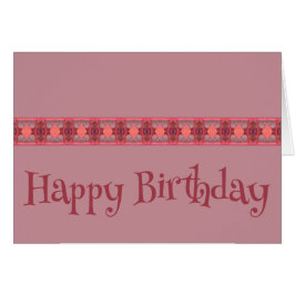 Verjaardag Kaart in Mauve