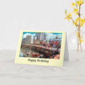 Verjaardag Kaart - Isle of Man, Rushen Castle (Gele Bloem)