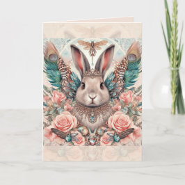 Verjaardag Kaart Konijn Engel Prinses
