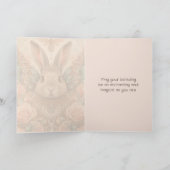 Verjaardag Kaart Konijn Engel Prinses (Binnen)