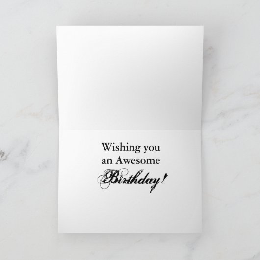 Verjaardag Kaart: Man doet trucs op zijn skateboar Kaart (Binnen)